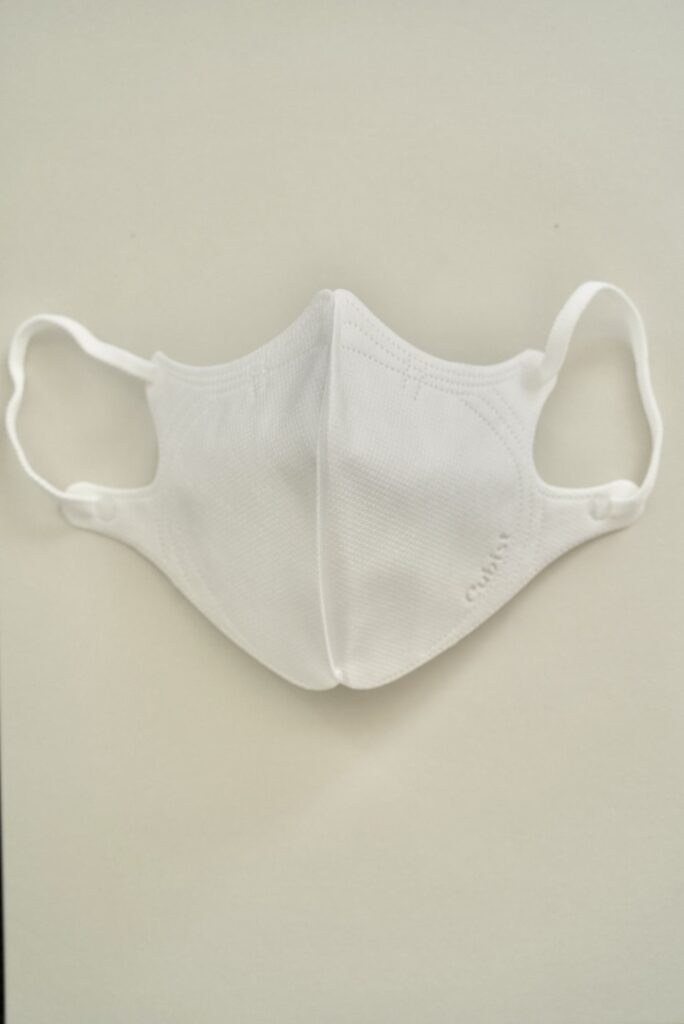[CUBIST] 小顔に見える！ 立体マスク 5枚セット 医療用JIS適合 高級不織布４層 立体構造で口元にやさしい空間 高機能フィルター・白色・ふつうサイズ